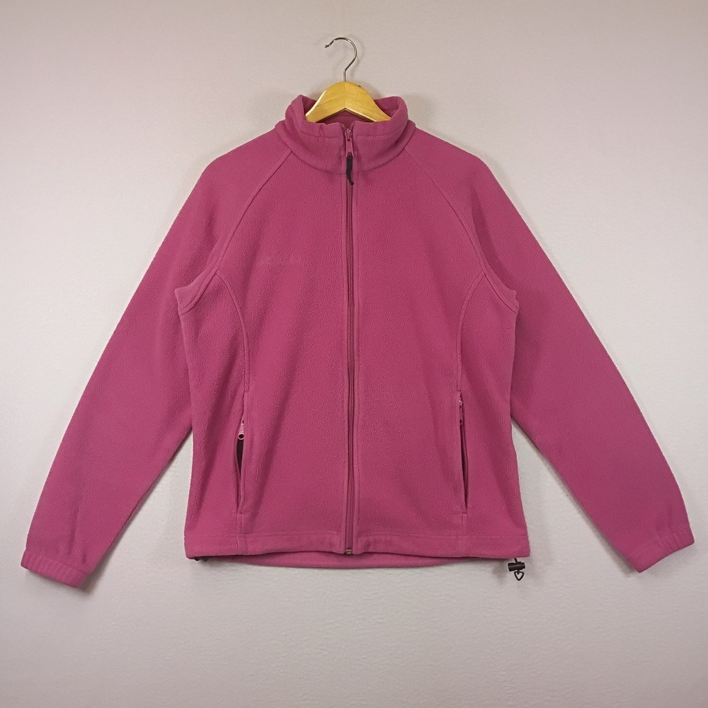 Gorpcore Columbia Womens Large Magenta Pink Full Zip Fleece Jacket WL6114